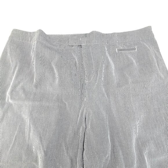 Coldwater Creek Womens Striped Cropped Pants Size 16 Blue & White JJ3907 - Picture 3 of 11